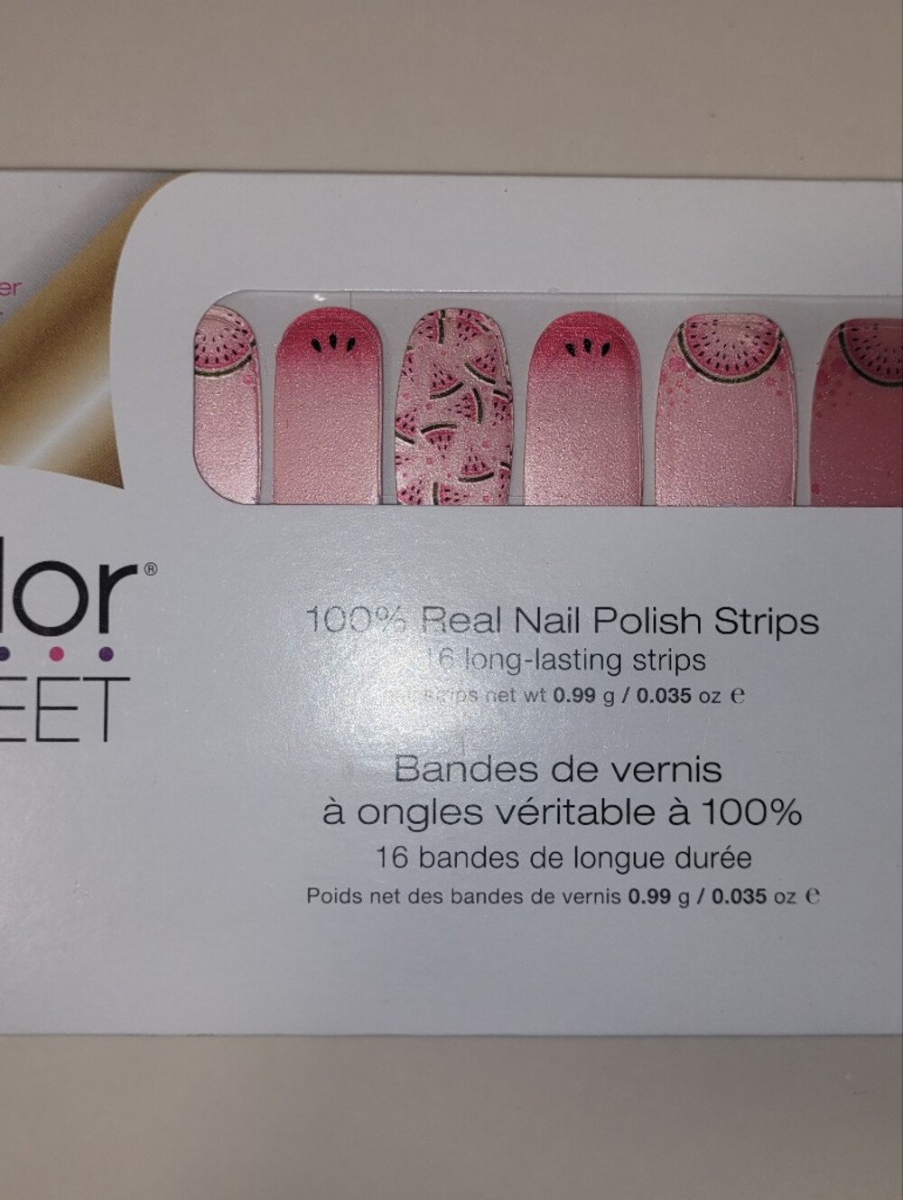 5 for $25 - Color Street Melon-dramatic nail polish strips